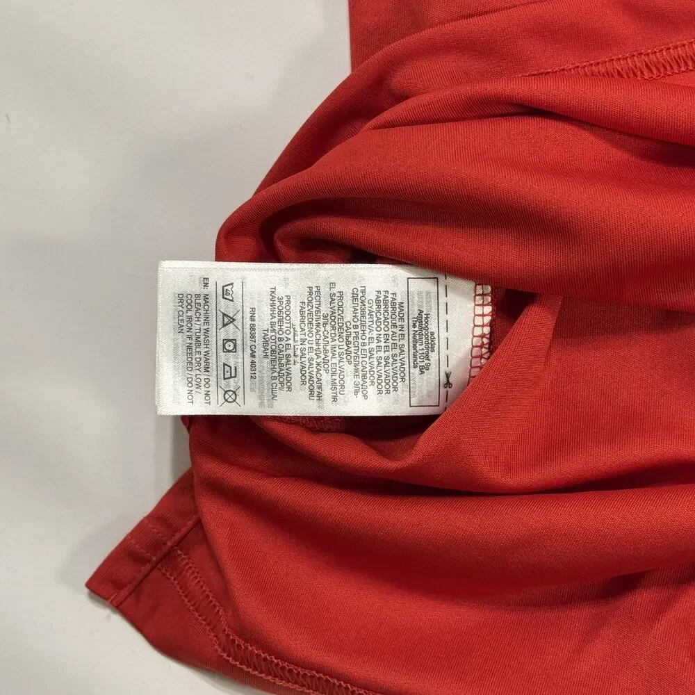 adidas FIFA Coca-Cola Logo Red Polo Shirt Men's L Short Sleeve New With Tags